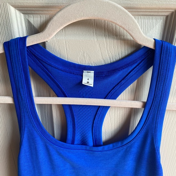 Like New! Lululemon Swiftly Tech 2.0 Tank Cerulean Blue Full Length 6 - Picture 2 of 11